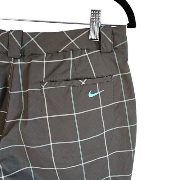 Nike Golf grey checkered grey pants size 6 - Picture 2 of 10